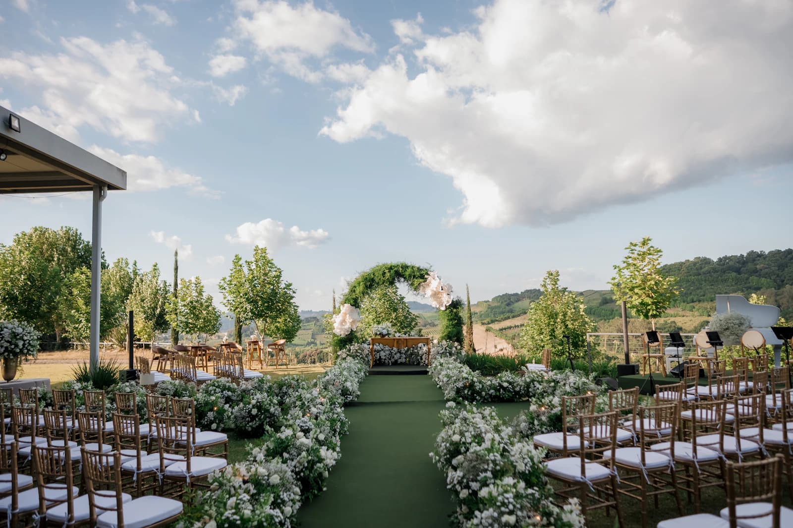 Ceremonia íntima en terraza